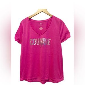 Livi Active Breast Cancer Awareness Plus Size Top